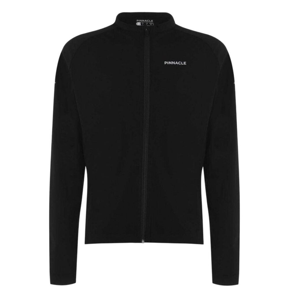 Pinnacle Mens Thermal Long-Sleeved Cycling Jersey / Black